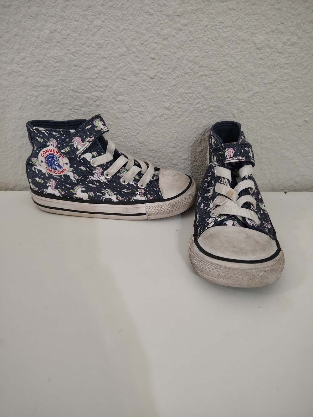 Converse Unicorn High Top Sneakers Size 8 Girls Toddler Navy Blue Shoes
